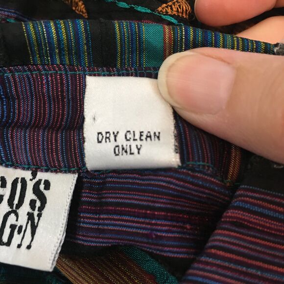 Chico's Design Womens Purple Silk Boho Embroidered‎ Beaded Top, Blazer, Jacket 1 - Picture 9 of 9